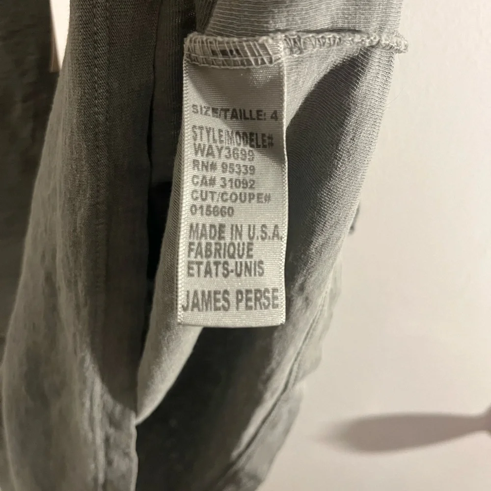 James Perse Grey V-Neck Tank Top NWT - Picture 5 of 6